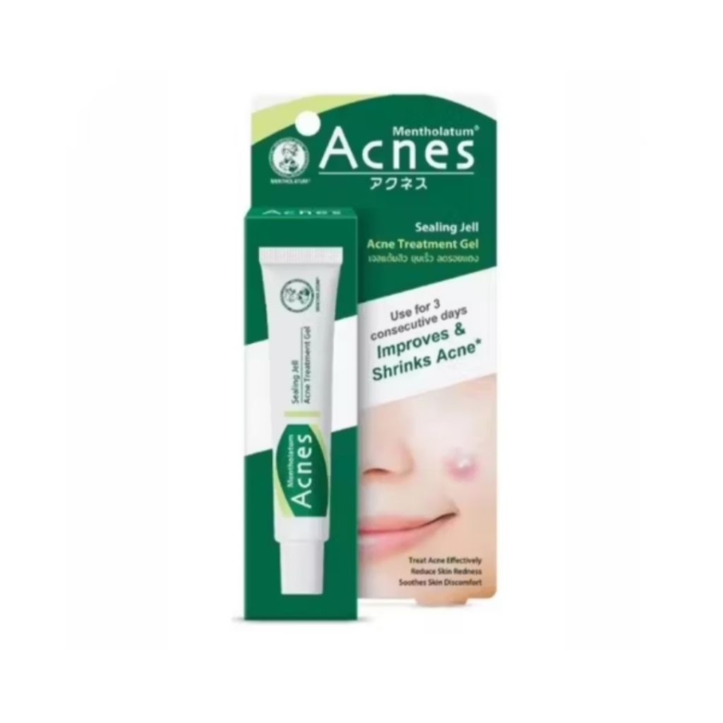 1 หลอด เมนโทลาทั่ม เจลแต้มสิว แอคเน่ส์ สปอต Mentholatum acnes spots sealing gel 18g ขายส่ง