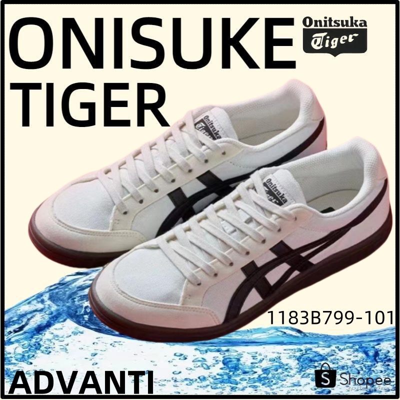 Onitsuka Tiger Advanti รองเท้าสบายๆ 1183B799-101💕ใหม่ล่าสุด💕