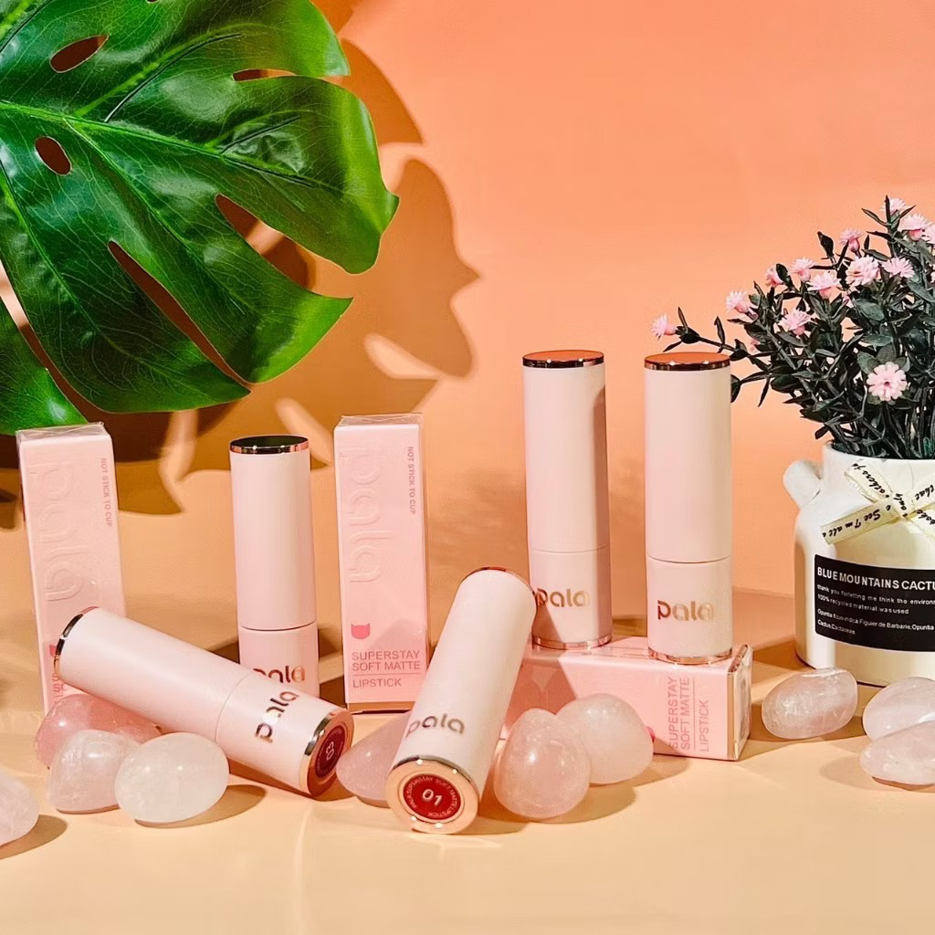PALA ลิปสติก เนื้อแมท บางเบา SUPERSTAY SOFT MATTE LIPSTICK กันน้ำ ติดทนนาน 6เฉดสี 4g.