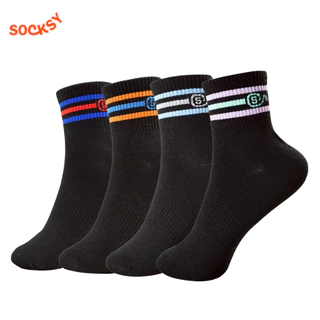 Socksy ถุงเท้าแฟชั่นข้อยาว (แพ็ค 4 คู่) รุ่น HK-0001