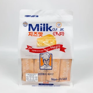 Milk Classic แครกเกอร์ รสชาติ นม ชีส 240g Non Fried ขนมข้าวเกาหลี 밀크클래식 쌀과자