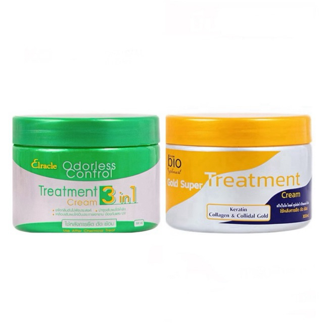 (กระปุกรุ่นใหม่)ทรีทเม้นท์ใบโอ Treatmant gold Super&Treatment cream 3in 1