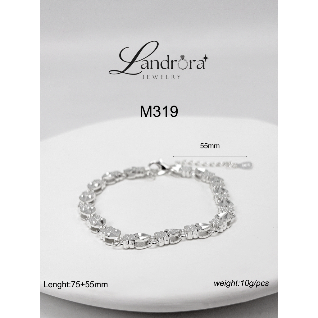 สร้อยข้อมือรูปหัวใจใบโคลเวอร์ Bracelet M319