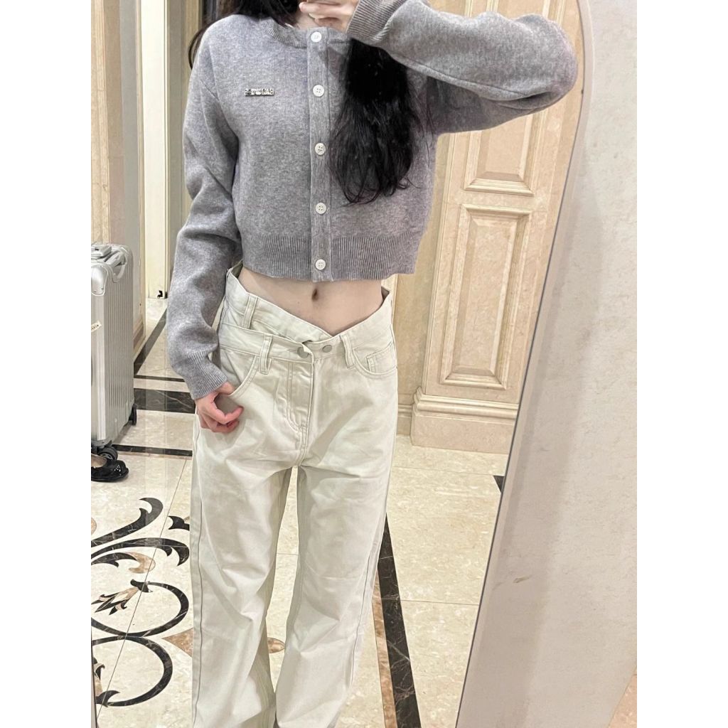 GAKKI เสื้อคาร์ดิแกนผู้หญิง เสื้อสเวตเตอร์คอวีถักแขนยาวผู้หญิง พร้อมส่ง รุ่น 3371# - รูปที่ 2