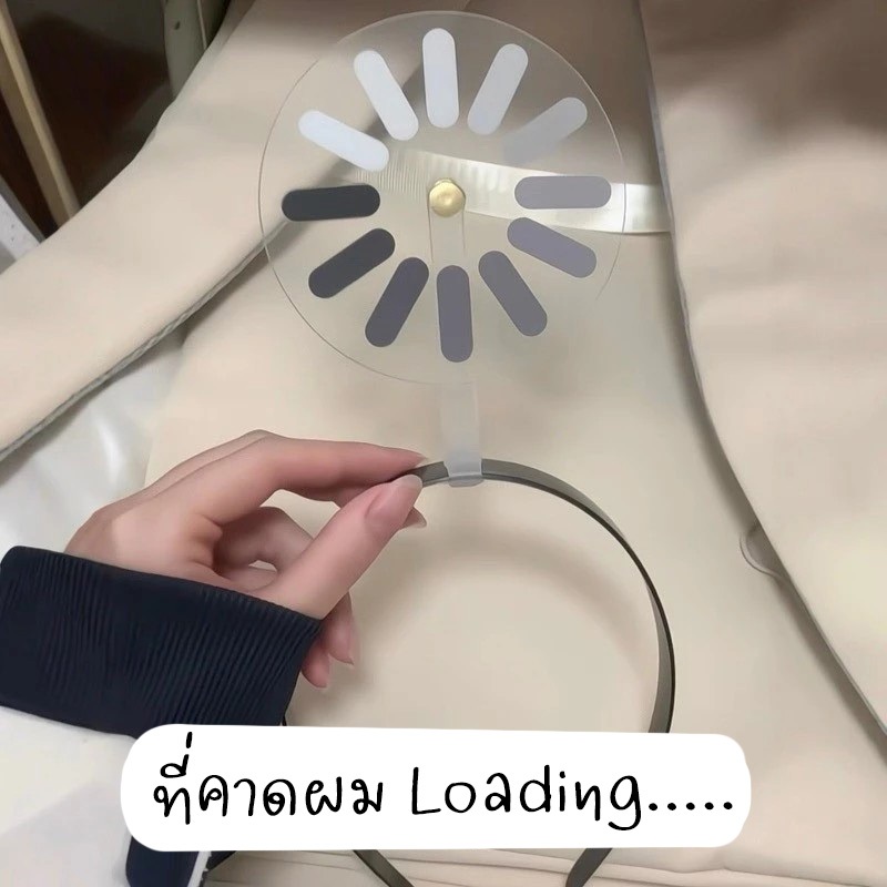 🌸 ที่คาดผม Loading ที่คาดผมหมุนได้ แฟชั่นประดับผม คาดผมสไตล์เกาหลี ยางพลาสติด🌸HAIR-CIRCLE