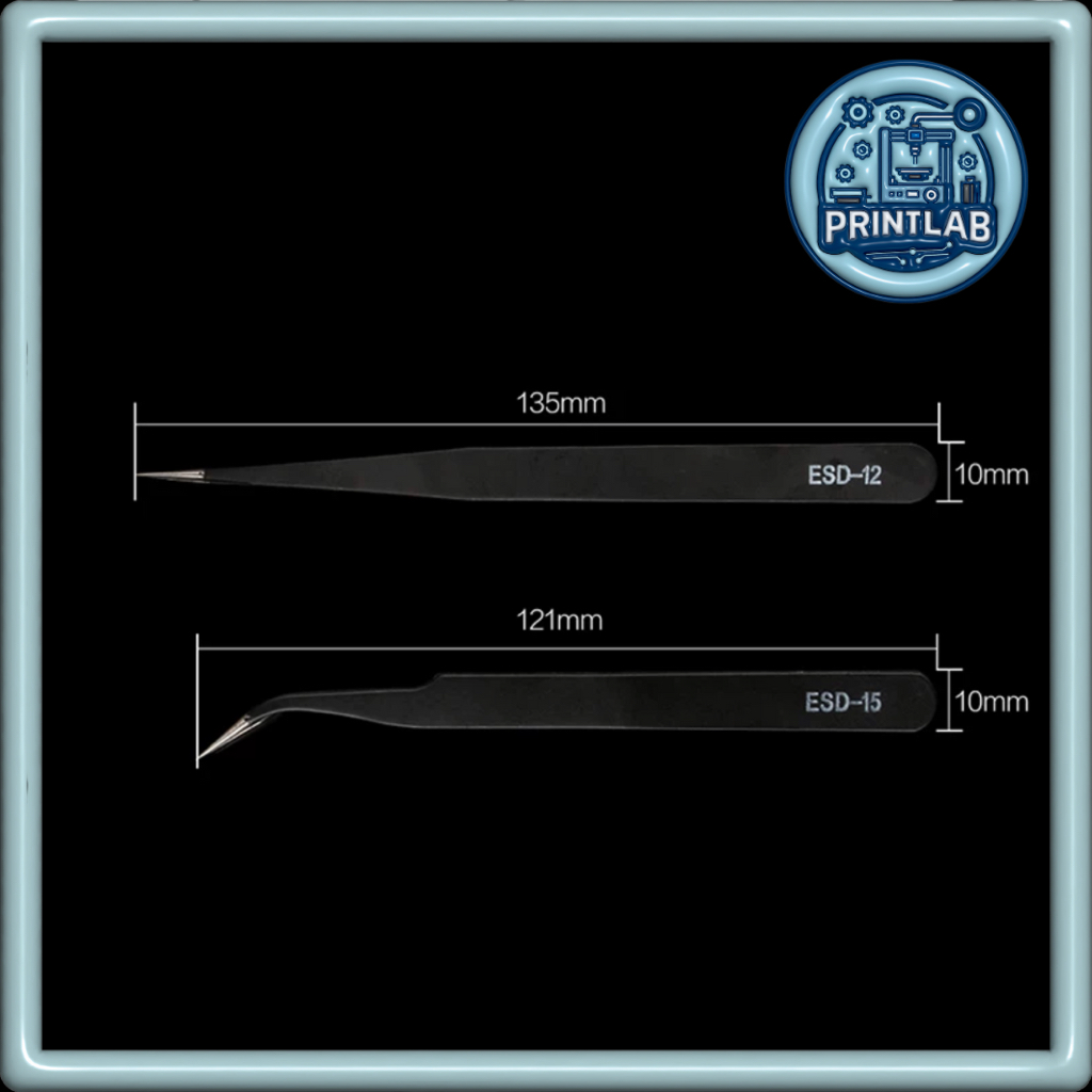 Tweezers Set ESD Anti Static Stainless Steel Tweezers รูปที่ 2