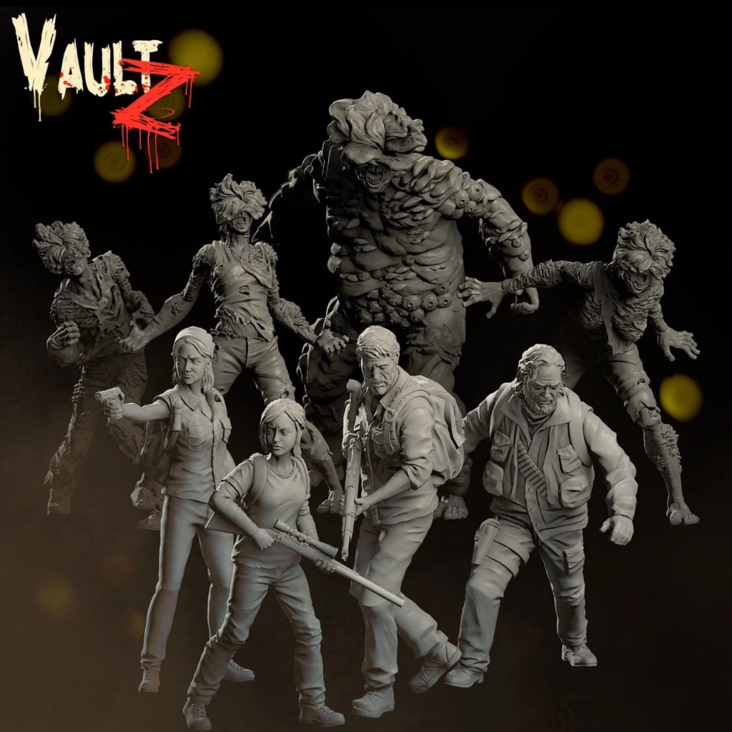 Survivor Vol.1 : Character : Miniature Resin โมเดลบอร์ดเกม ผลิตตามสั่ง DnD Tabletop Zombie