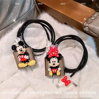 เคสหัวชารจ์ 【ส่งจากไทย มาใหม่ 1ชุด 5ชิ้น】 เคส สำหรับ ไอโฟน 18W/20W สายชาร์จ ลายการ์ตูนน่ารัก Cable