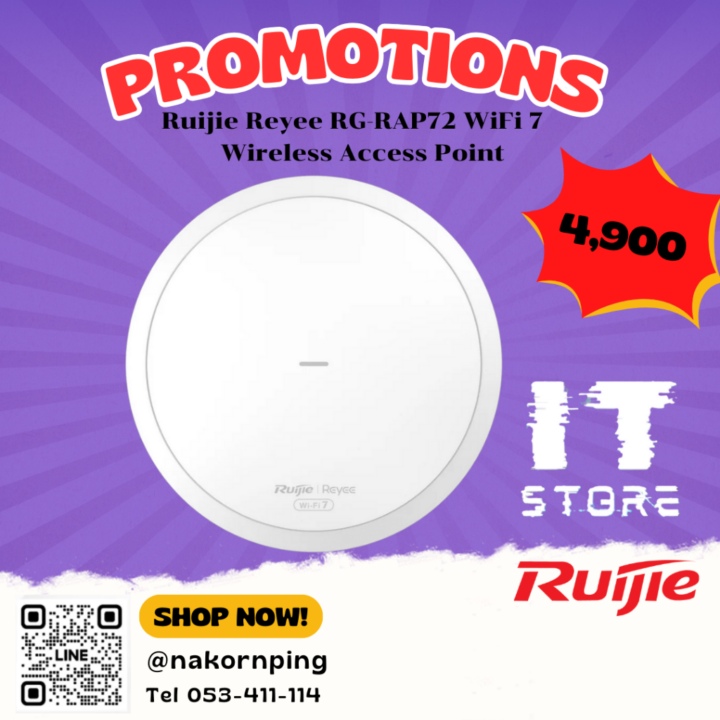 Ruijie Reyee RG-RAP72 WiFi 7    Wireless Access Point