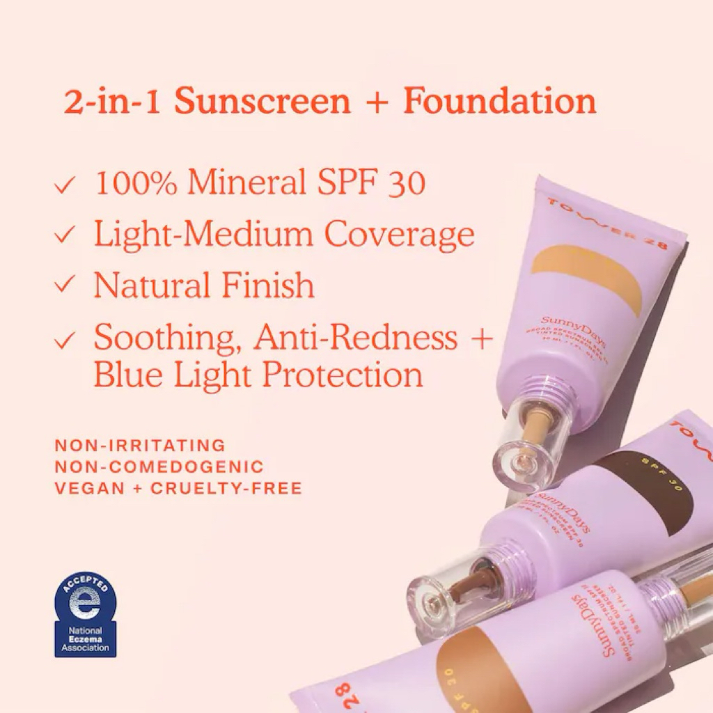 TOWER28 SunnyDays SPF 30 Tinted Sunscreen Foundation รูปที่ 7