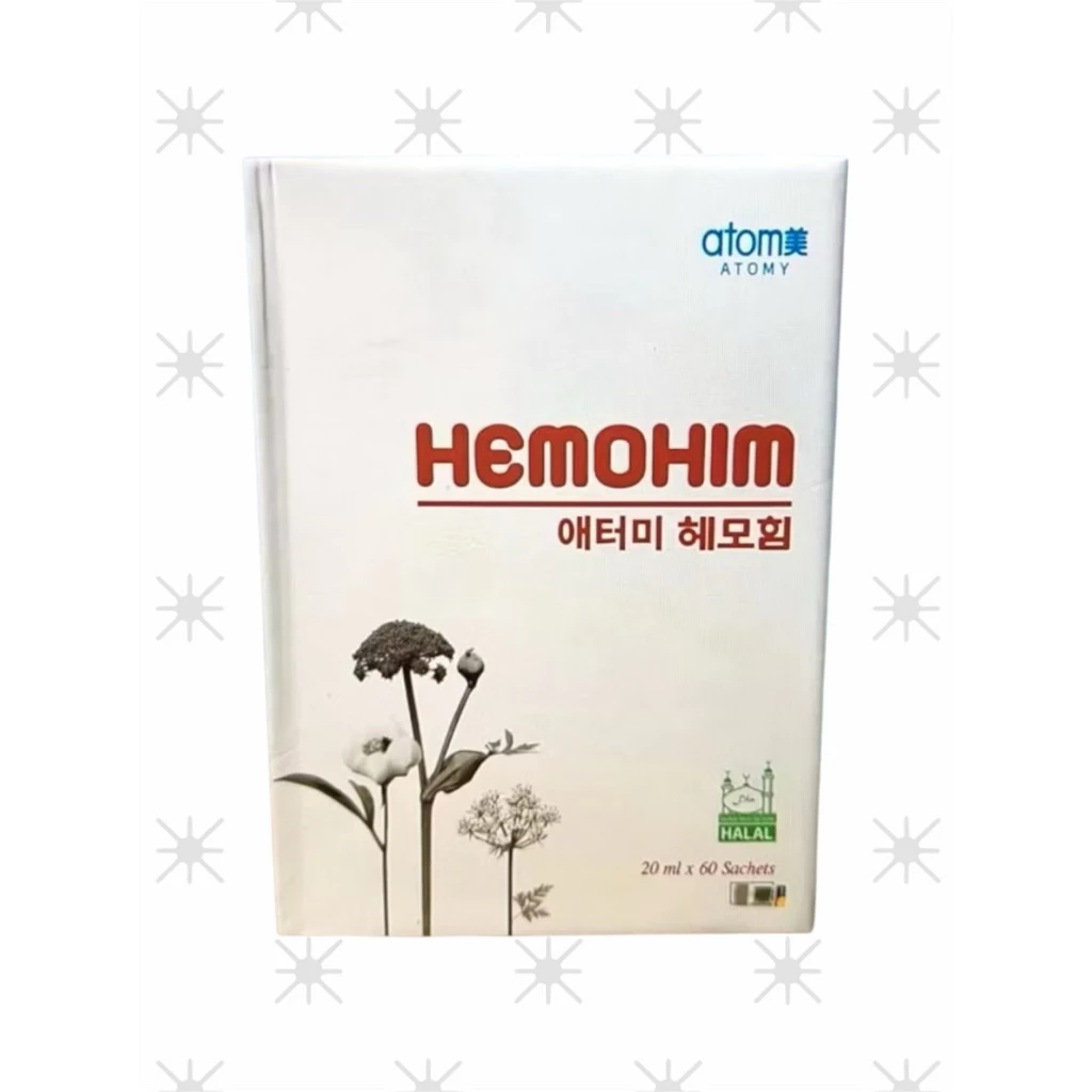 ผลิตภัณฑ์เสริมอาหาร อะโทมี่ เฮโมฮิม หนึ่งกล่องใหญ่ 60ซอง Atomy HemoHIM Immune system Supplement 1 box 60sachets