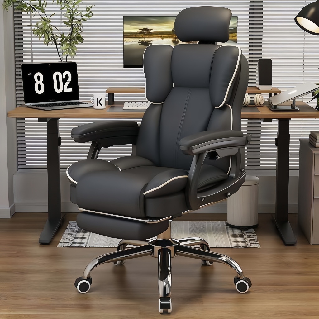 เก้าอี้สำนักงาน เก้าอี้พักผ่อน Furniture Office chair มี 2 รุ่นให้เลือกเก้าอี้/เก้าอี้ธรรมดา หนัง PVC คุณภาพสูง