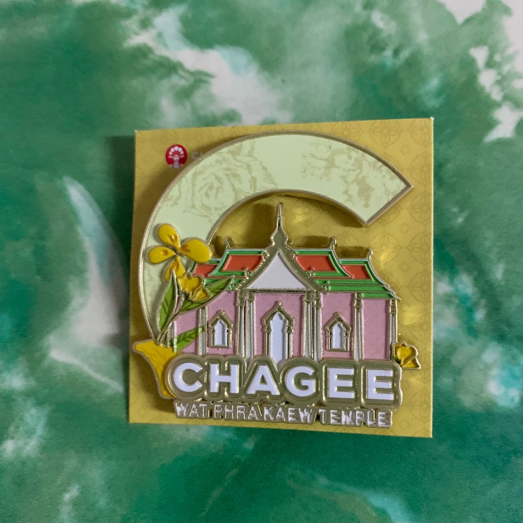 CHAGEE - เข็มกลัด วัดพระแก้ว ชาจี Chagee Pin Thailand Exclusive ของใหม่