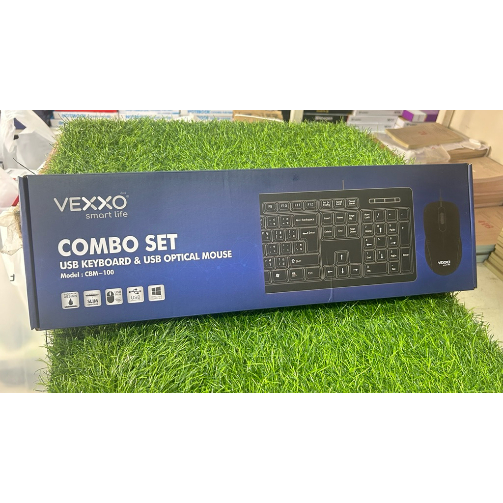 keyboard พร้อม mouse combo set usb keyboard & usb optical mouse