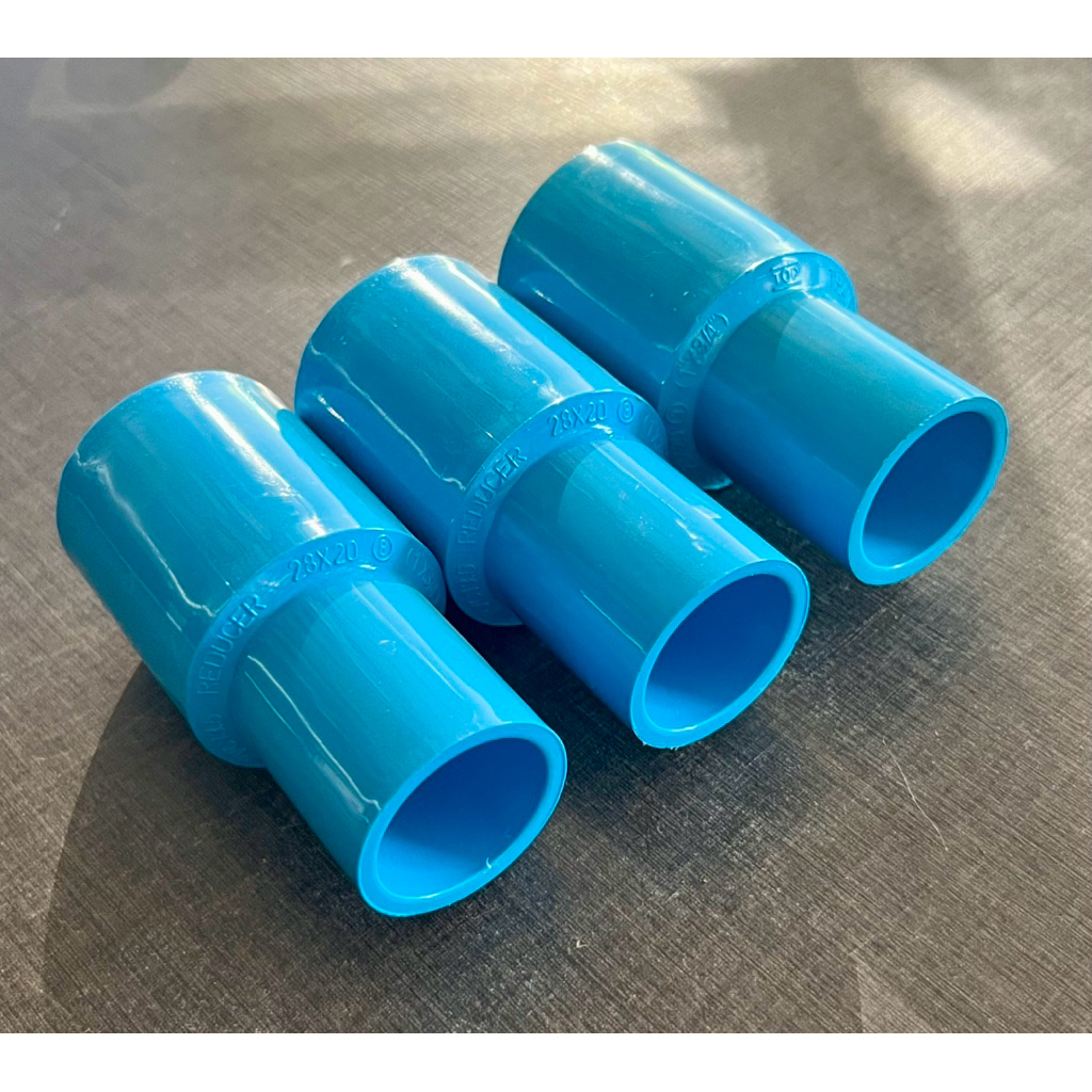 (แพ็ค20ชิ้น) 1“x3/4” ข้อลดกลมหนา 1นิ้ว ลด 6หุน PVC13.5 ตราTOP
