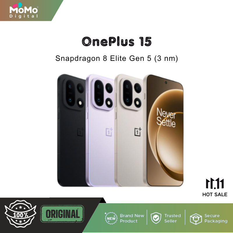 Global rom OnePlus 15 Snapdragon 8 Elite Gen 5 (3 nm) 6.78 inches 165Hz 1272 x 2772 pixels 7300 mAh 120W