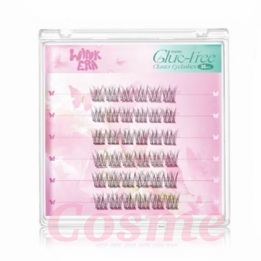 bnb ขนตาปลอม barenbliss GLAMFIX Wink Era Poppin' Glue-Free Cluster Eyelashes