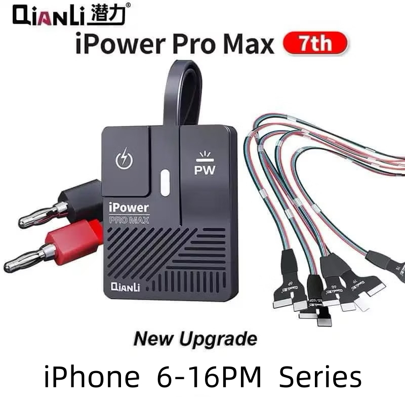 Qianli สายเคเบิลทดสอบพาวเวอร์ซัพพลาย iPower Max Pro สําหรับ iPhone 16 15 14 13 12 11 Pro Max XR 8 8P 7 7P 6SP DC