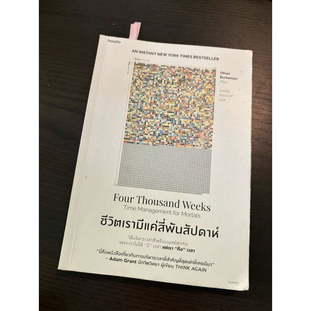 มือสอง ชีวิตเรามีแค่สี่พันสัปดาห์  Four thousand weeks