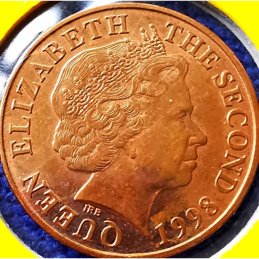 เหรียญ​ เจ​อร์ซี่ย์​ Jersey (ภายใต้​UK), 2 Pence, ใช้แล้ว, #0703