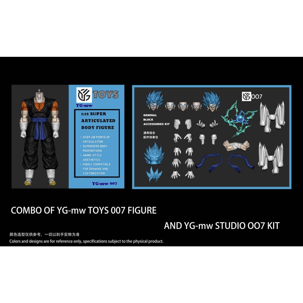 YGmw 1/12 : Vegito  - 007 (ฟ้า)