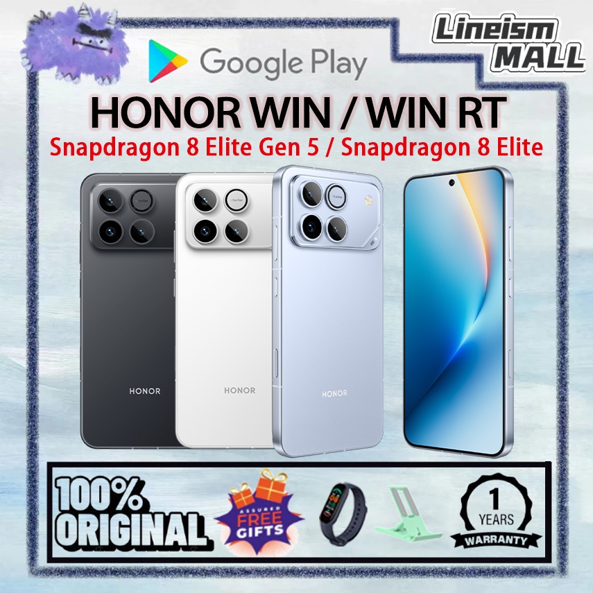 HONOR WIN Snapdragon 8 Elite Gen 5 / HONOR WIN RT Snapdragon 8 Elite 6.83" 185Hz 10000mAh 100W HONOR
