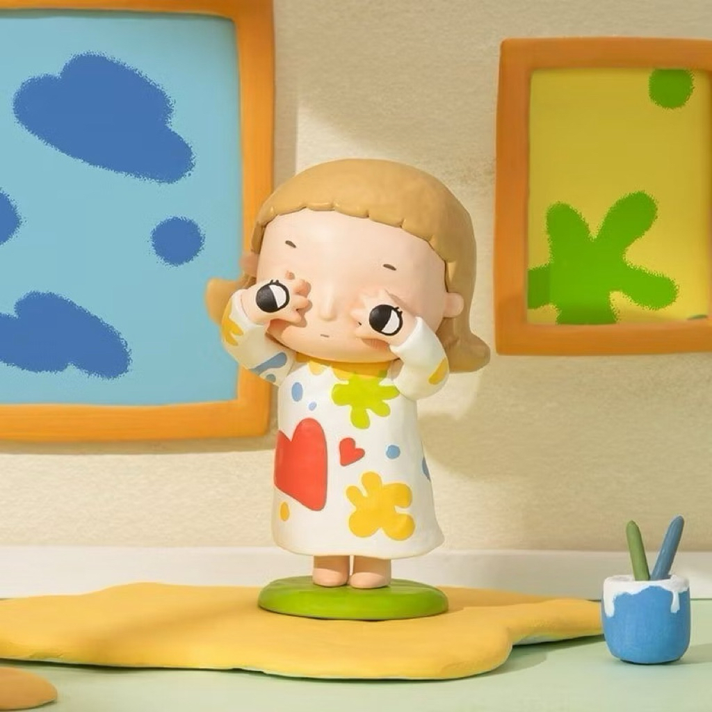 [พร้อมส่ง ส่งฟรี] เลือกตัว เช็คการ์ด ไม่แกะตัว  POP MART Nyota’s Fluffy Life Series Figures Blind Box ของแท้ 100%
