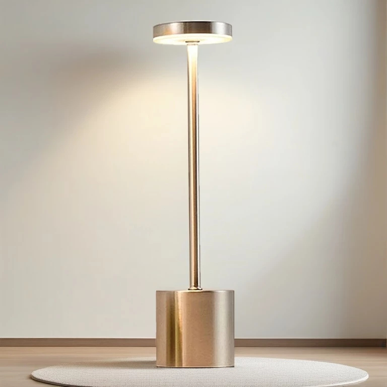 โคมไฟตั้งโต๊ะ LED ชาร์จ Usb แบบพกพา 3สี ปรับความสว่างห้องบาร์คาเฟ่โรงแรม - รูปที่ 6