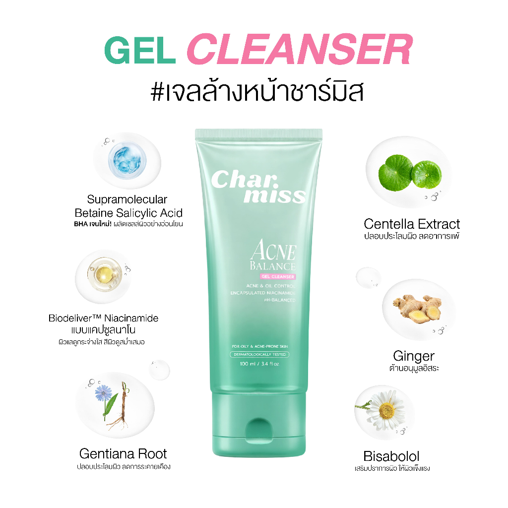 Charmiss ACNE CLEANSING GEL