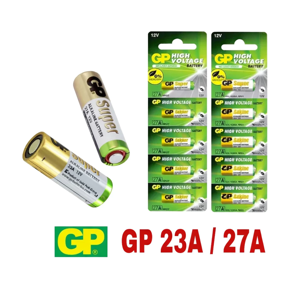 ถ่านรีโมท GP 23A / 27A อัลคาไลน์ 12V แผง 5 เม็ด thumbnail 3
