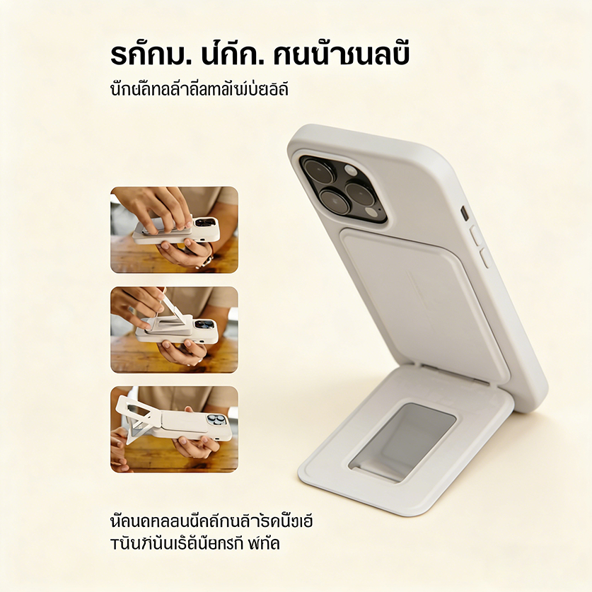 Sorf Snap Phone Tripod Stand MOVAS™ (Magnetic Compatible) ขาตั้ง for iphone แบบแม่เหล็ก ไม้เซลฟี่ ที่ตั้งโทรศัพท์ - รูปที่ 3