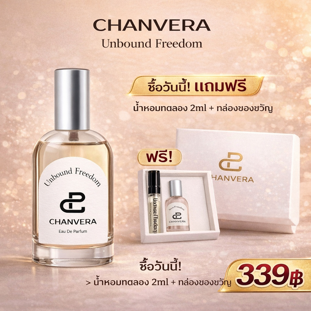 น้ําหอมแท้ CHANVERA Perfume น้ำหอม Unisex 45ml Unbound Freedom EDP น้ําหอมเสน่ห์ กลิ่นหอม ติดทน