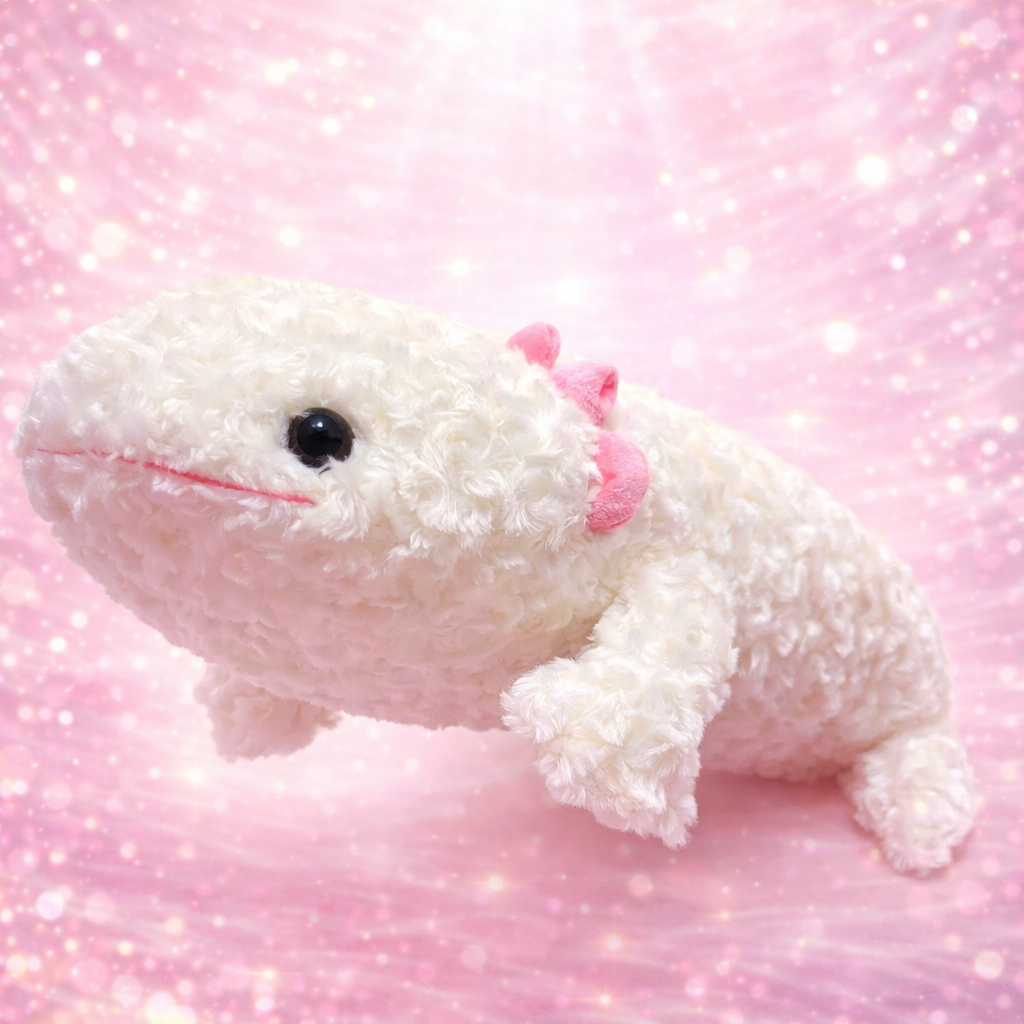 ตุ๊กตาแอกโซลอเติล Axolotl Plush ตุ๊กตาสัตว์น้ำน่ารัก ขนนุ่ม เหมาะสำหรับกอด สะสม และของขวัญ