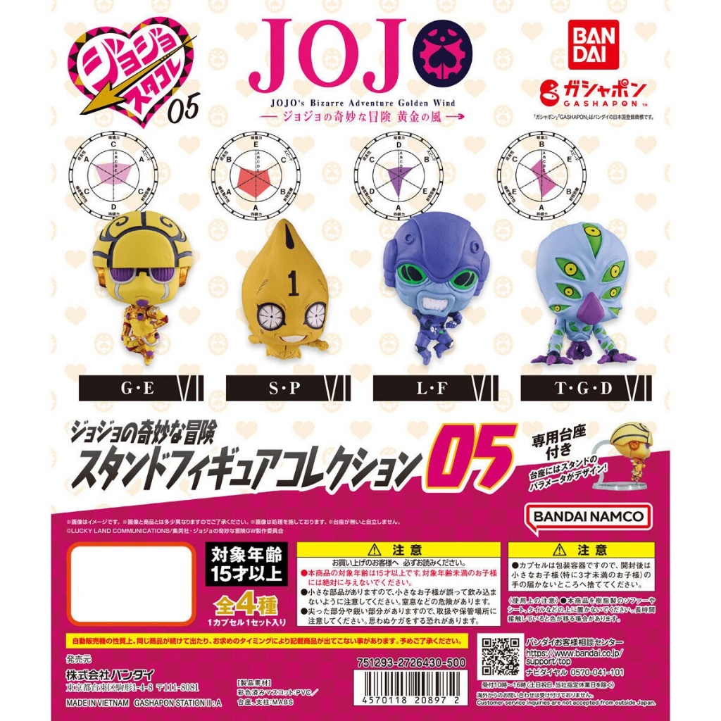 BANDAI JoJo's Bizarre Adventure Stand Figure Collection 05 กาชาปองฟิกเกอร์