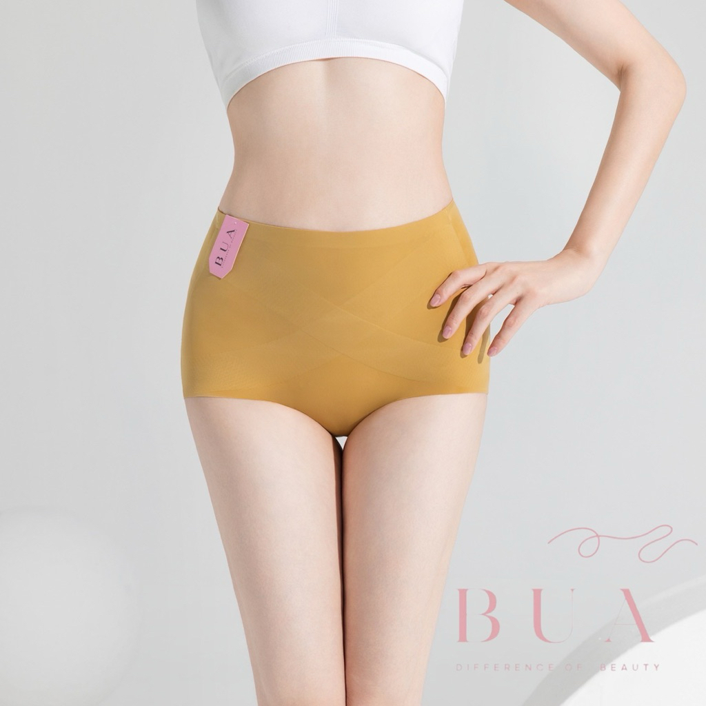 BUA-กกน.ไร้ขอบเอวสูง รุ่นปัทมา ยกเซต 5ตัว กางเกงในกระชับพุง