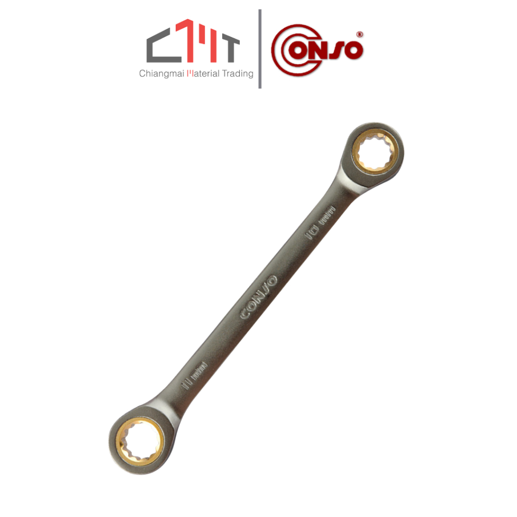 CONSO ประแจแหวน คอตรง ฟรีสปีด ขนาด 8 x 9 - 22 x 24 mm. No.RPOW