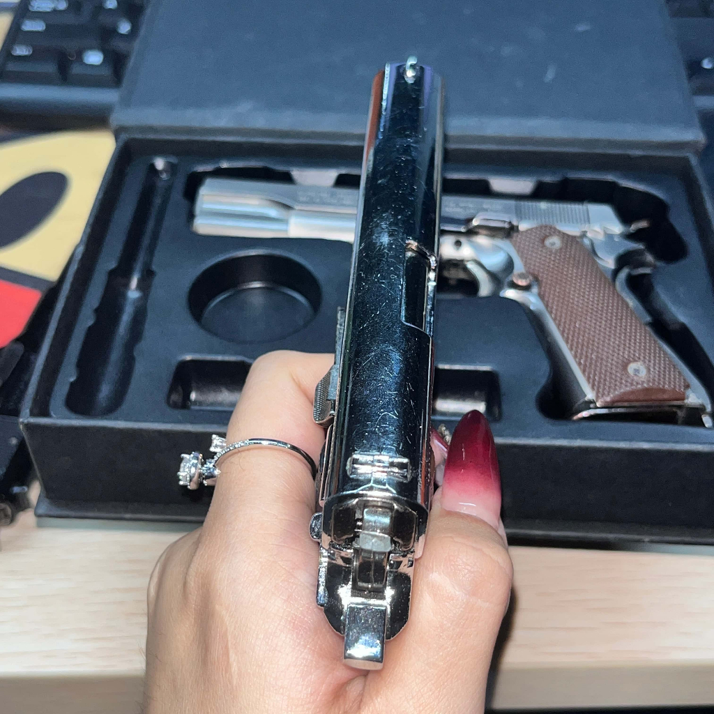 HOTSPEED Kunci Ring Kreatif 1911 Filem "John Wick" Produk Perifer Semua-Alloy Kunci M-1911 Anti-Kalu