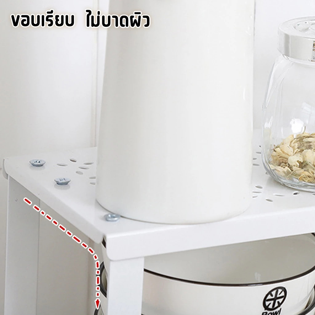 ชั้นวางอเนกประสงค์ ชั้นวางของในครัว ชั้นต่อเสริม รับน้ำหนักได้ดี เหล็กหนา แข็งแรง ใช้ในห้องครัว ตู้เย็น โต๊ะทำงาน ฯลฯ รูปที่ 3