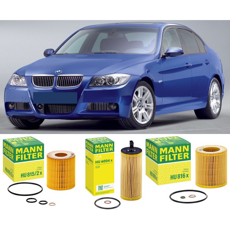กรองน้ำมันเครื่อง / กรองเครื่อง BMW E90 ปี 2004 - 2011 : Mann HU815/2x / HU721/5x / HU6004x / HU816x