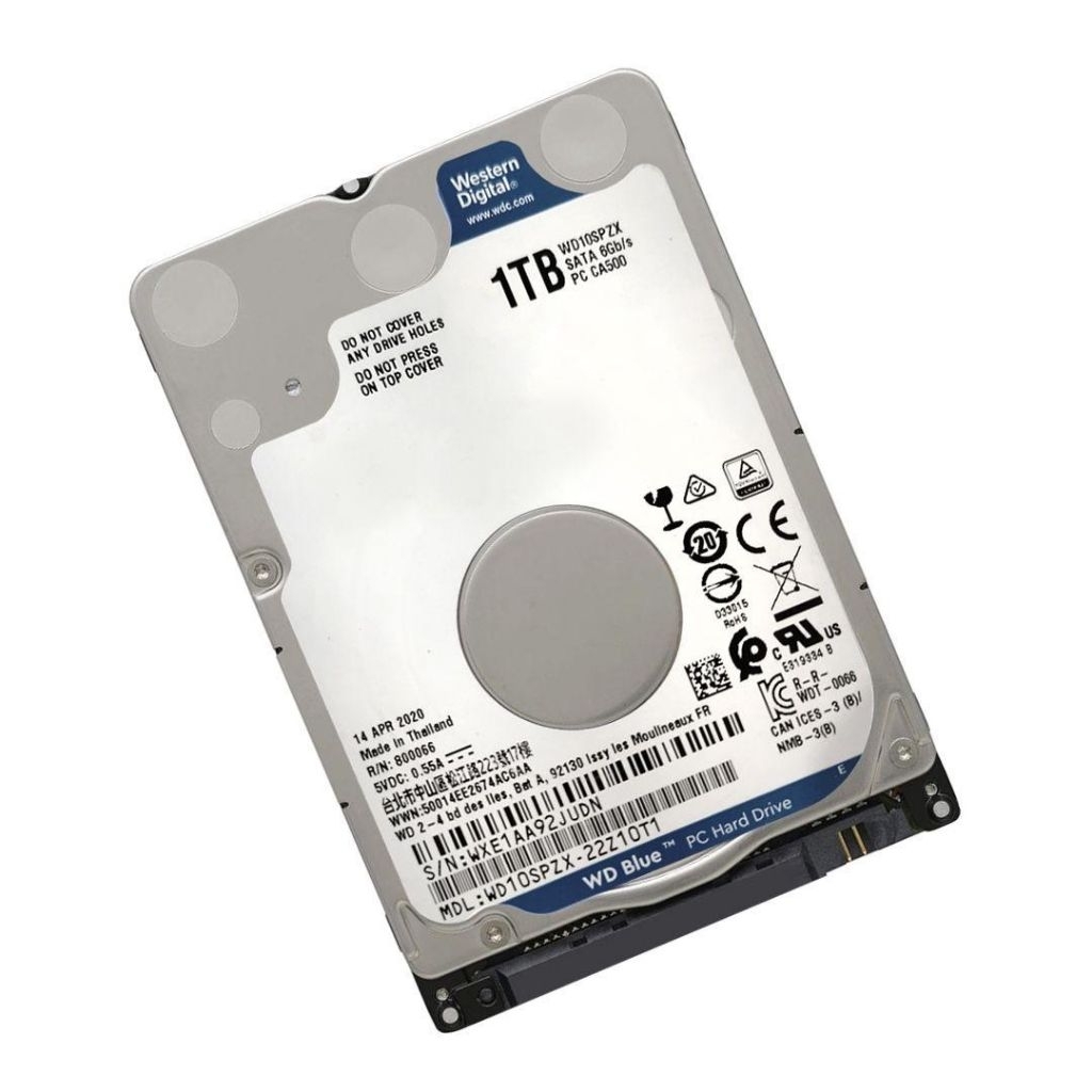 1 TB HDD WD BLUE (5400RPM, 128MB, SATA-3, WD10SPZX)ประกัน3ปี