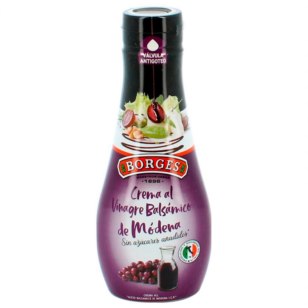 Borges Cream Balsamic Vinegar of Moderna 250ml. ซอสน้ำส้มสายชูหมักจากองุ่น