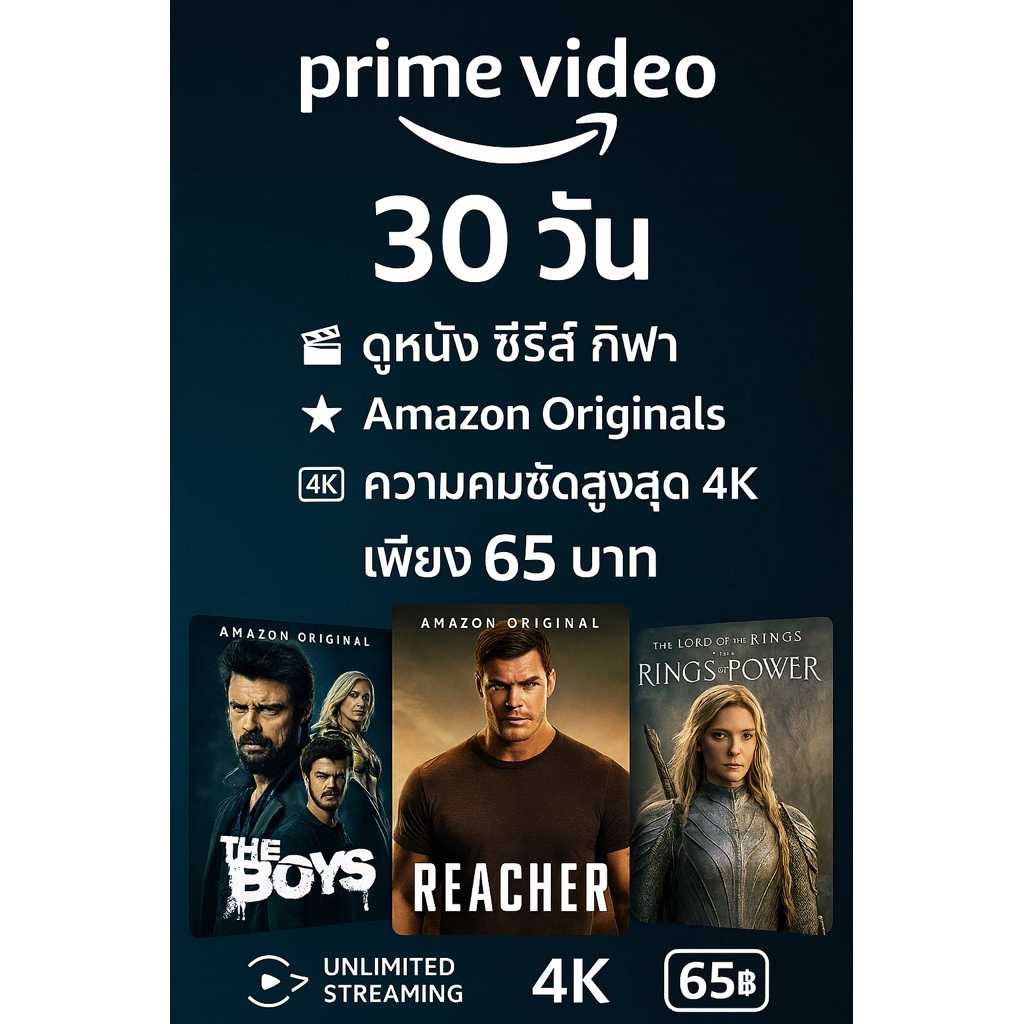 🎥 Amazon Prime Video 30 วัน