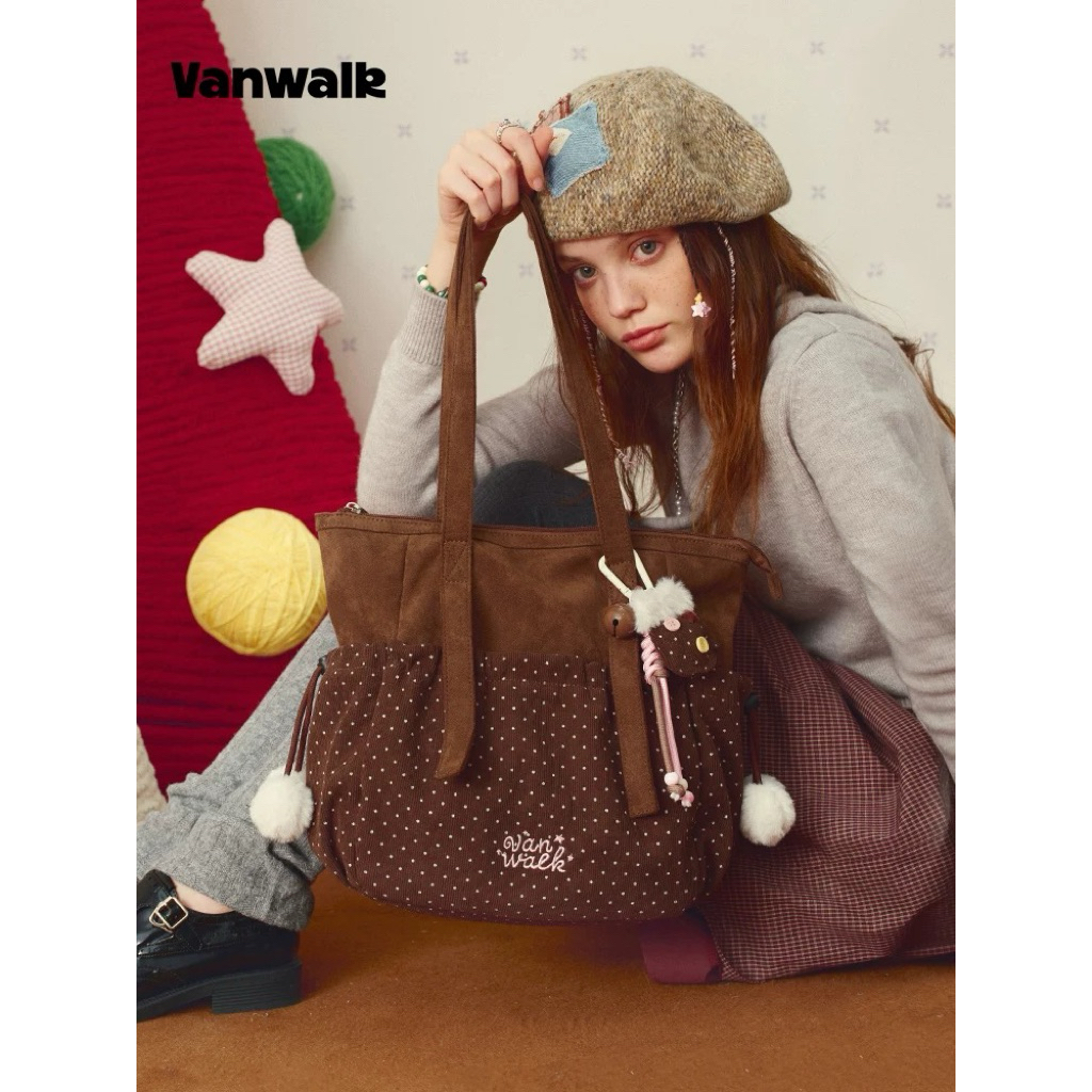 (pre-order)vanwalk - polkadot tote bag รอบโปร ของแท้