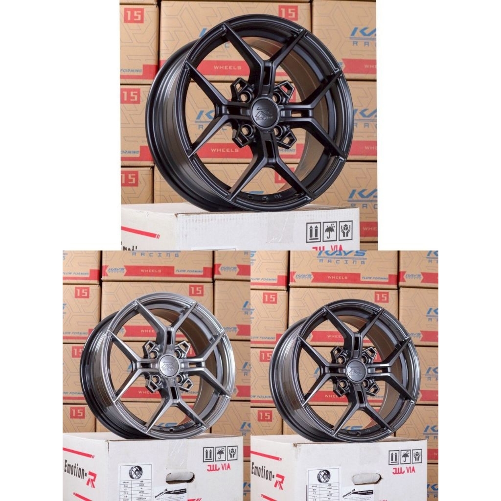 ล้อซิ่งVSB ขอบ15 กว้าง6.5 ET38 4รู100(งานKAYS)🏁