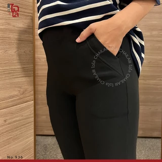 Chailaiii กางเกงขายาว ผ้ายืดเกาหลี 2XL-6XL เอว 26-48 กางเกงทำงาน คนอ้วน สาวอวบ ไซส์ใหญ่ ID:936