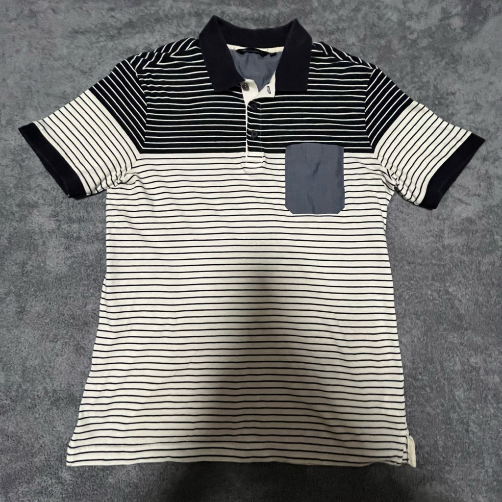 👕 | เสื้อโปโล Polo LTD size M ลายทาง  อก 38" #เสื้อมือสองสภาพดี