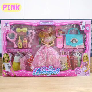 NB-TOYS เซ็ทตุ๊กตา ตุ๊กตาแต่งตัว ชุดตุ๊กตาเจ้าหญิง หักแขน-ขาได้ ของเล่นเด็กผู้หญิง พร้อมอุปกรณ์