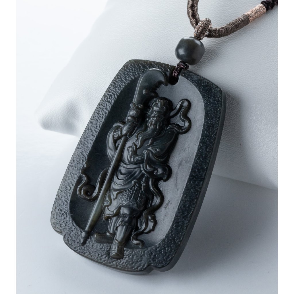 จี้เทพเจ้ากวนอูหยกดำ Nephrite - JADE FOR YOU