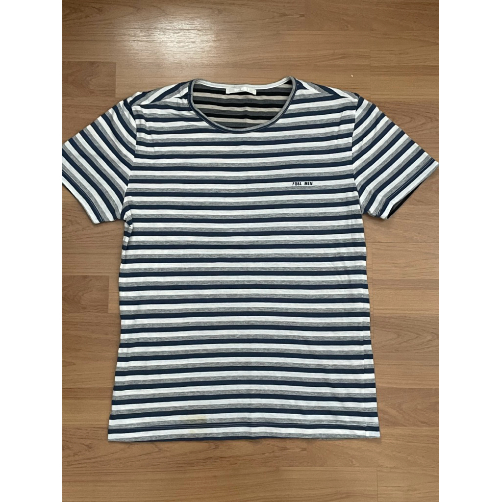 เสื้อยืดคอกลมลายทาง FQ&L