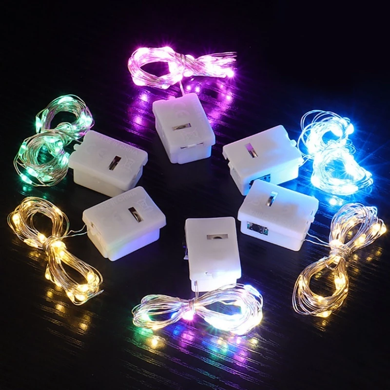 ไฟเส้น led ไฟแต่งห้อง คริสต์มาสวันหยุดพวงหรีดปาร์ตี้ตกแต่งงานแต่งงานคริสมาสต์ Flasher ไฟ Fairy